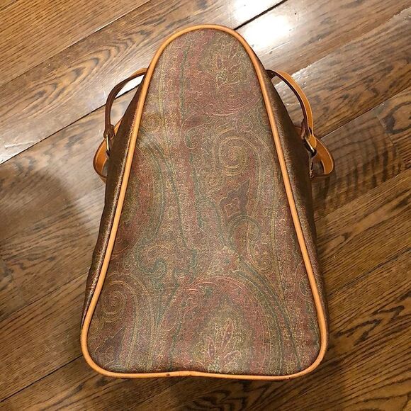 ETRO Milano Red Paisley Weekend Shoulder Bag - Picture 6 of 17